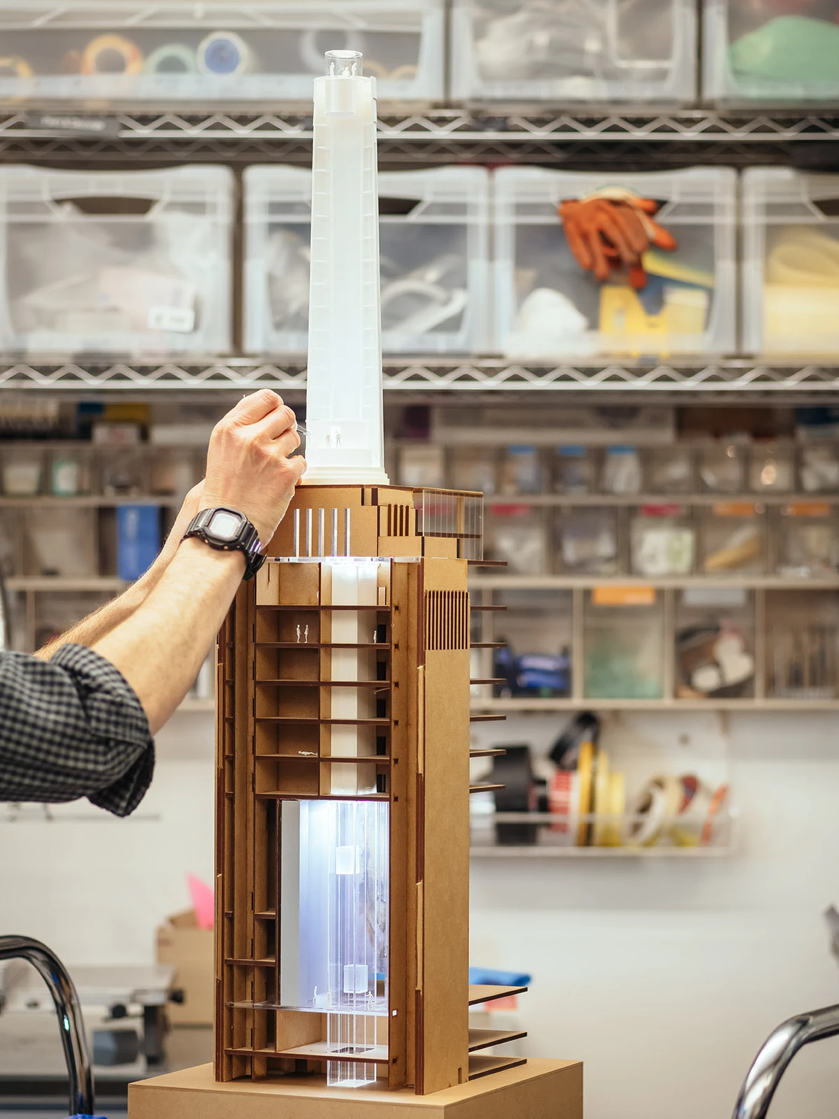 battersea power station model