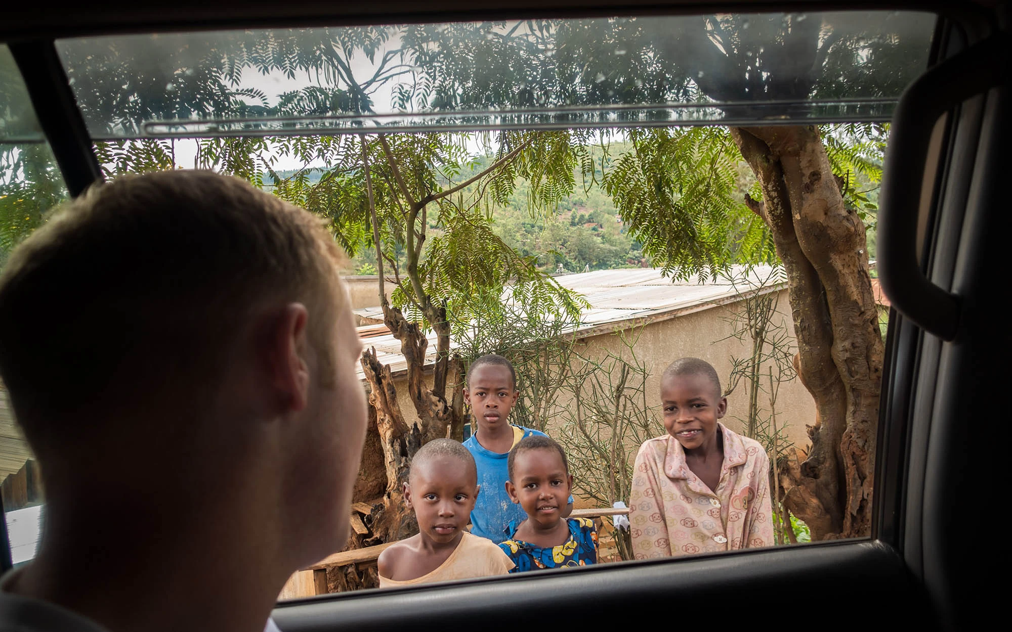 driving through rwanda