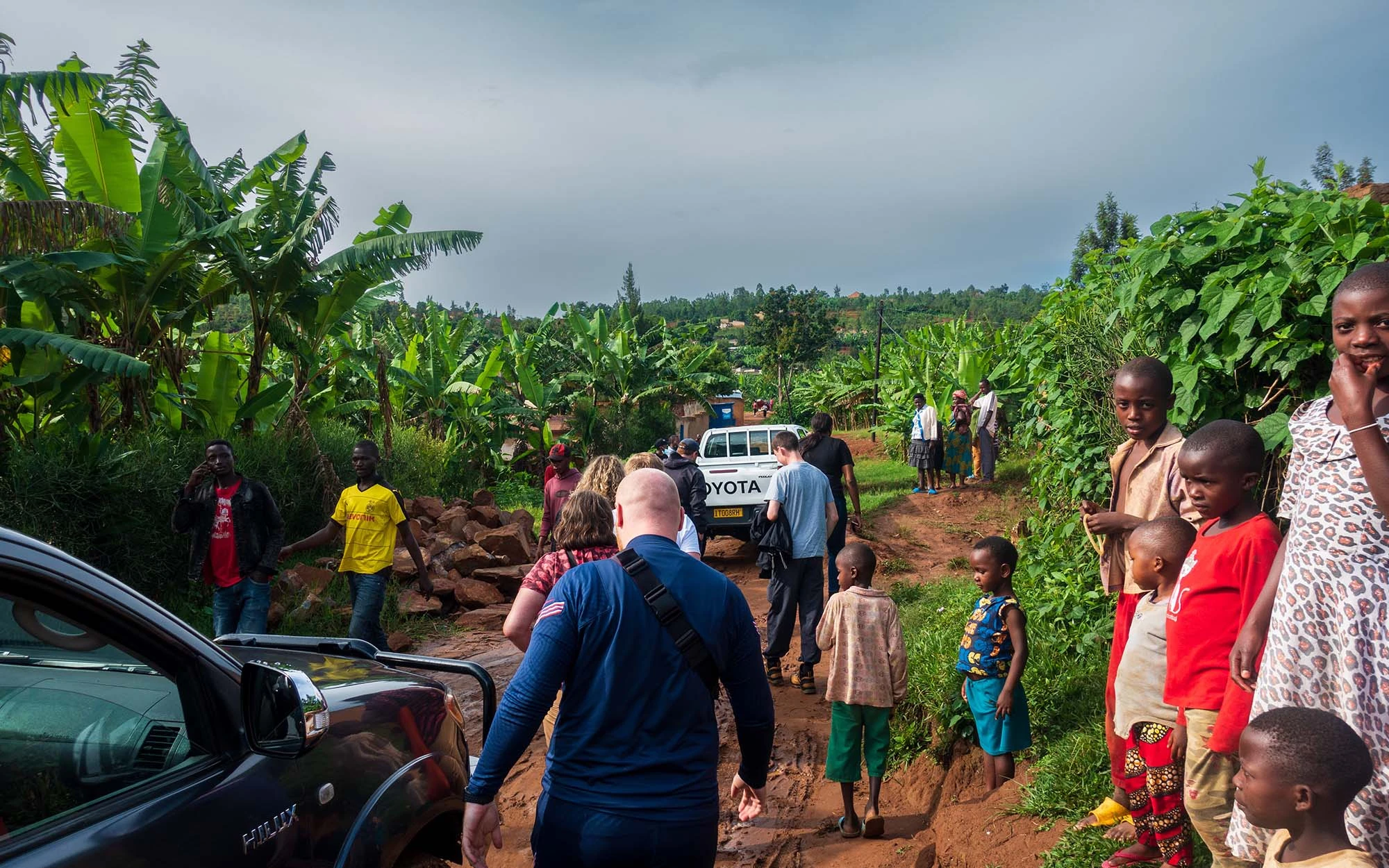 driving through rwanda