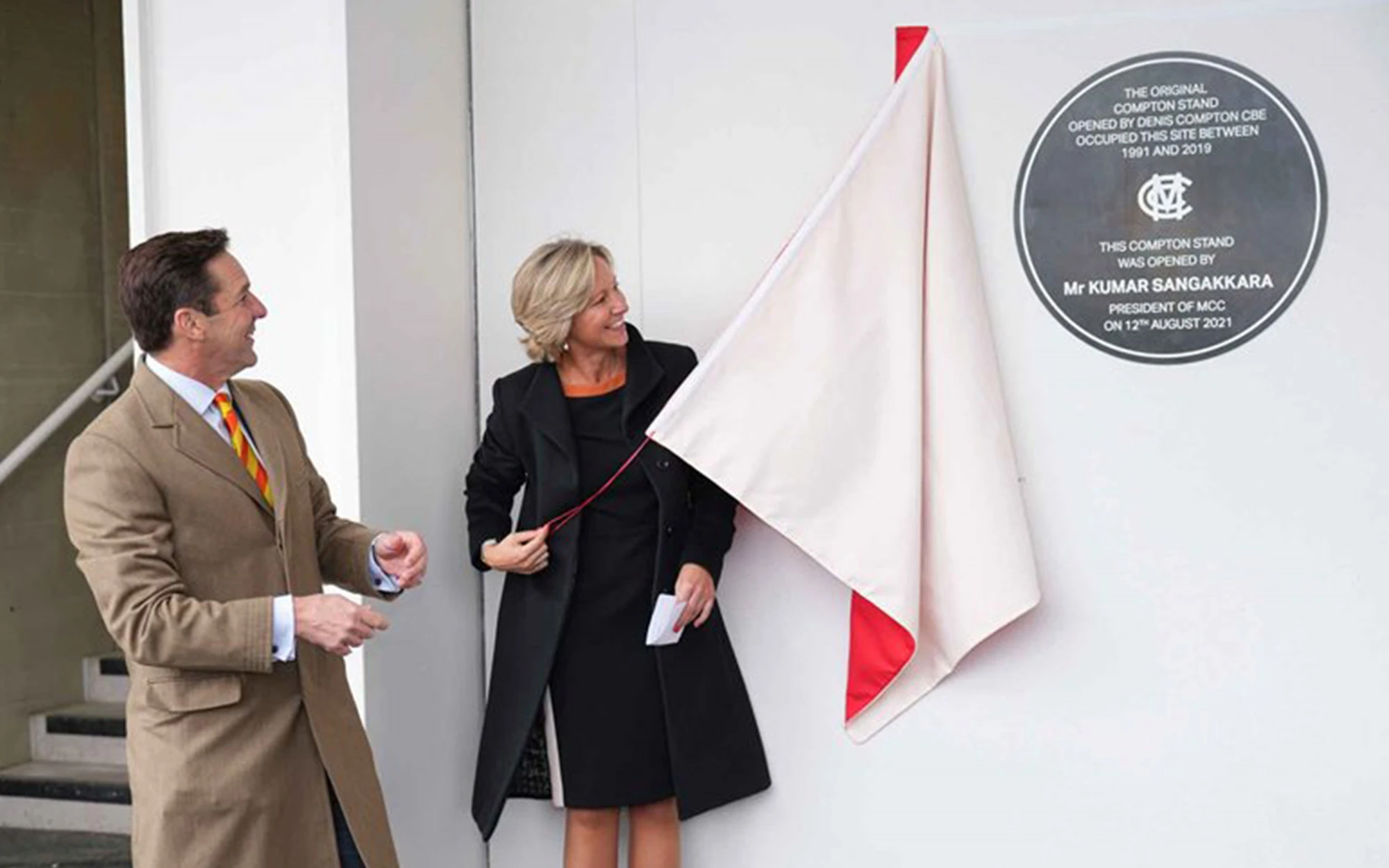 plaque unveiling at lord's cricket grounds