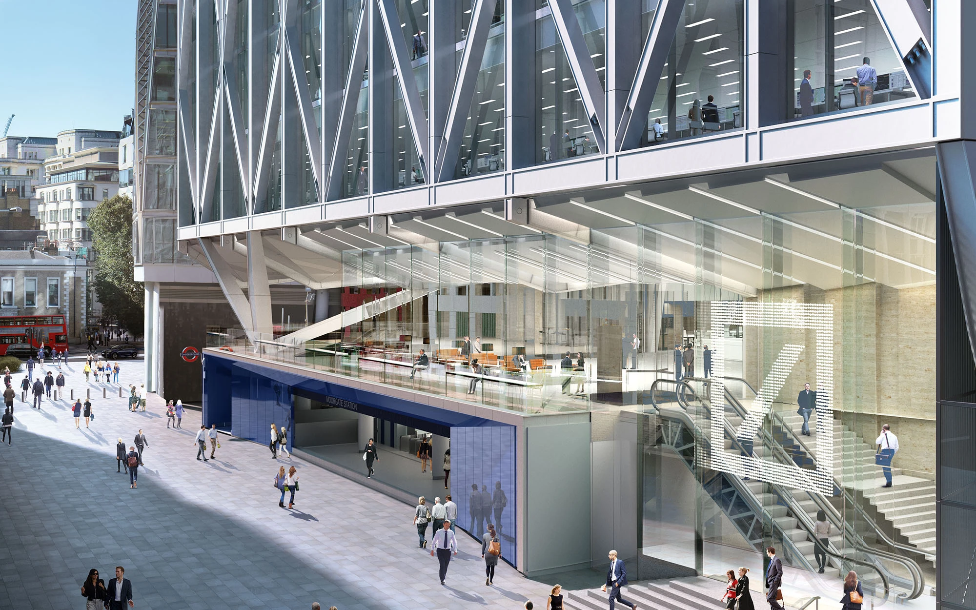 21 Moorfields Renders Street Level