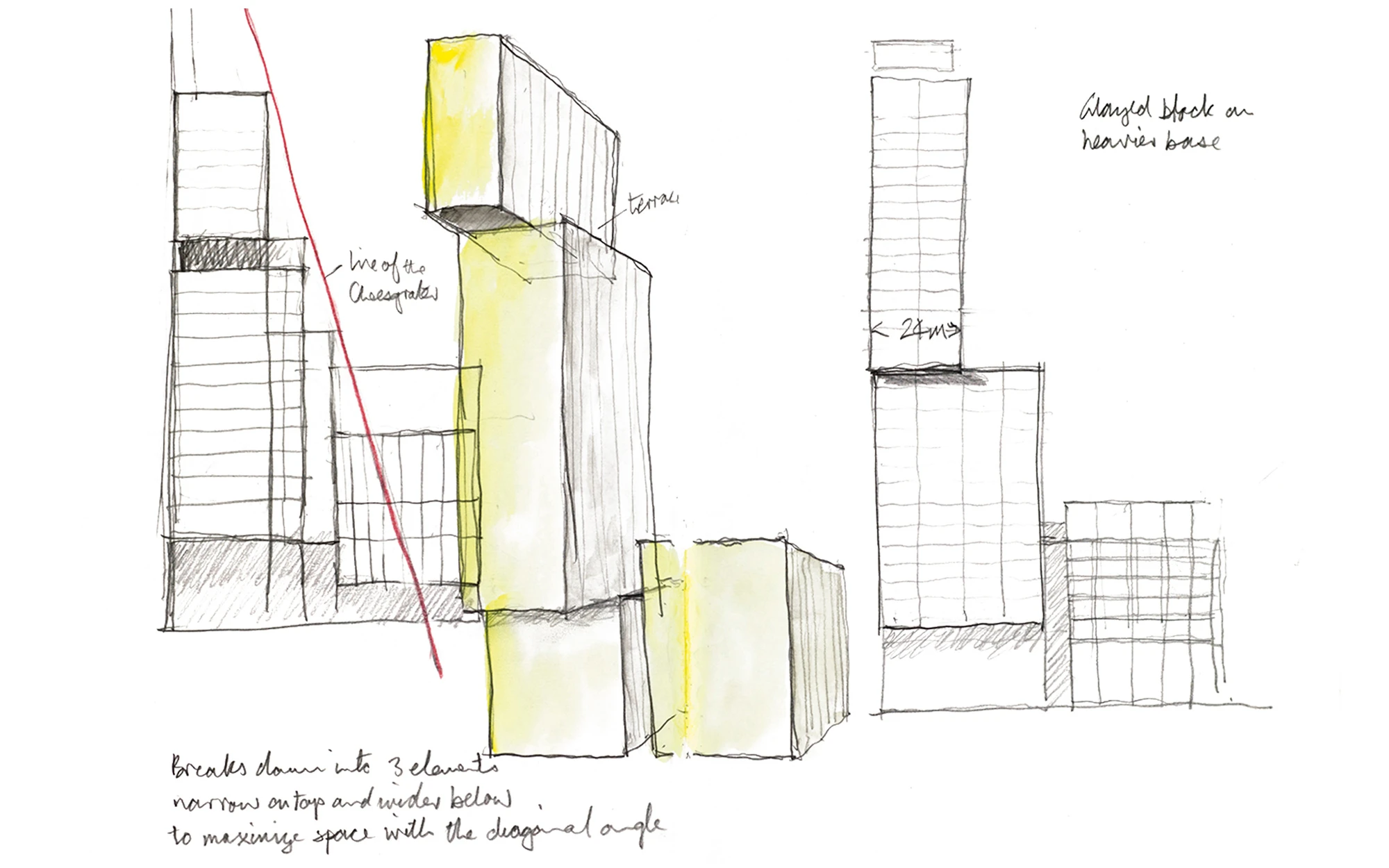 Concept sketch of 8 Bishopsgate
