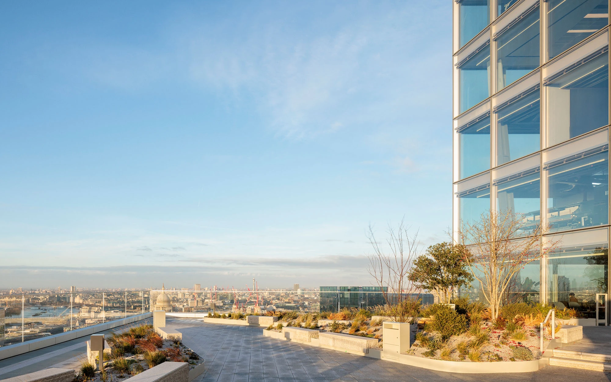 Level 26 terrace showing City of London views