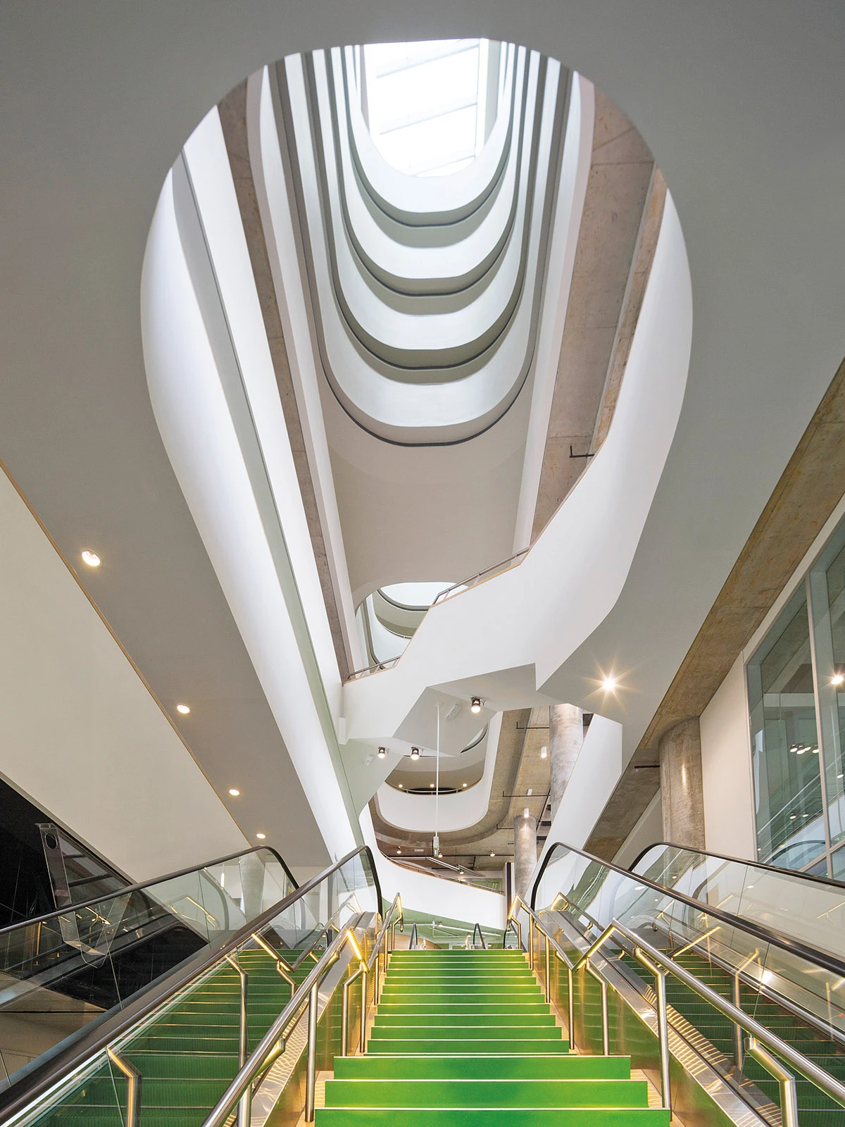 Interior stairwell of Swinburne Advanced Manufacturing and Design Centre