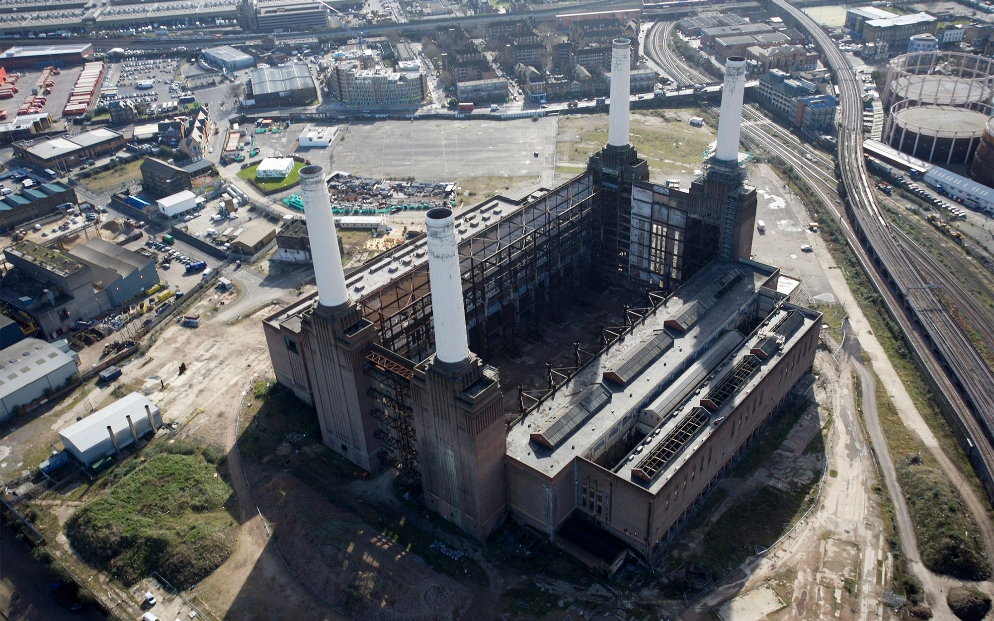 Battersea Power Station before construction