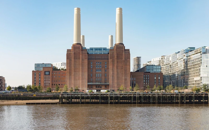 Battersea Power Station from across the river
