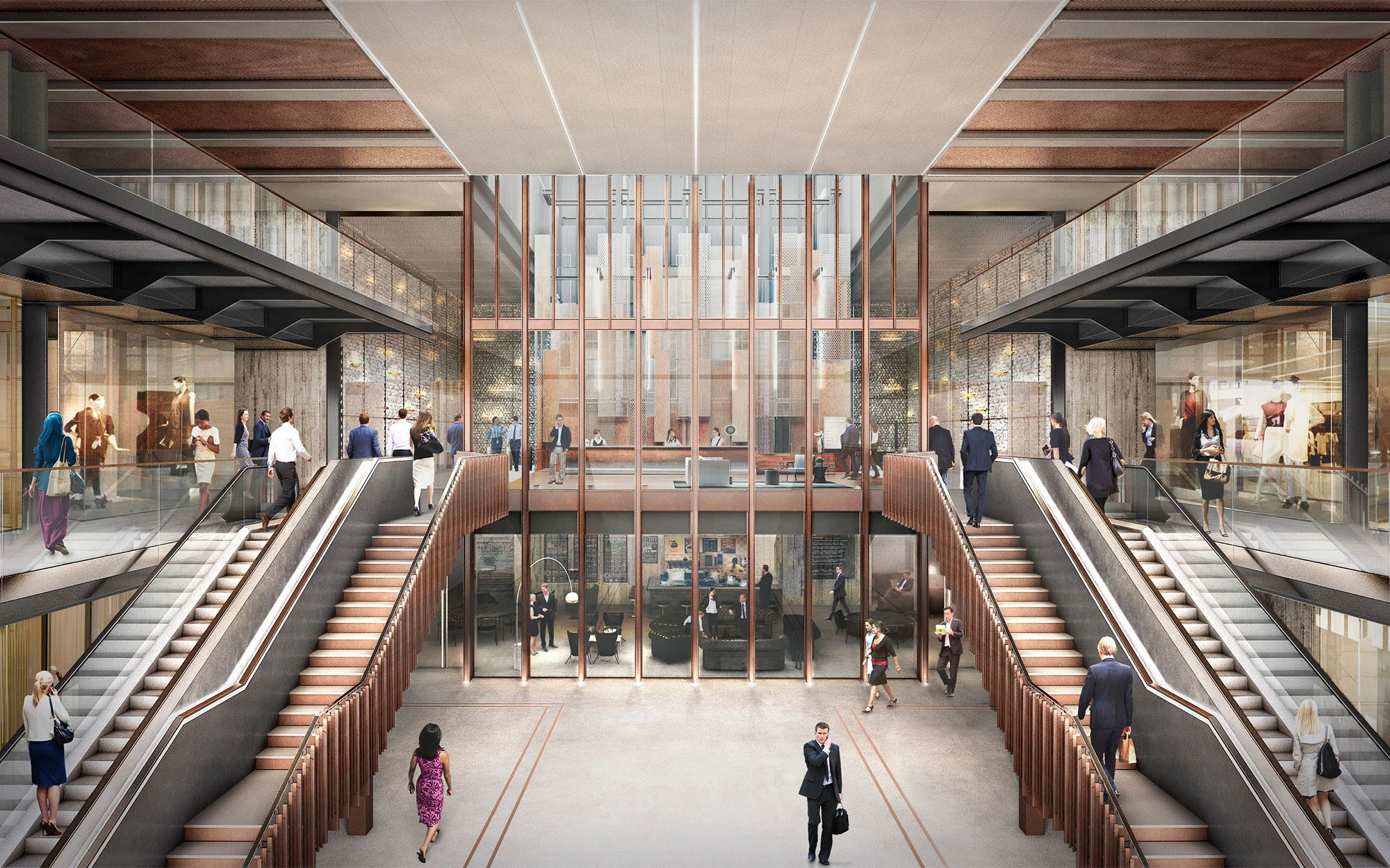 Render of Apple Office at Battersea Power Station
