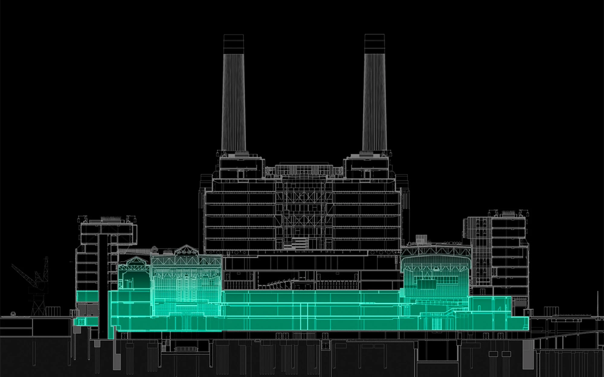 Diagram showing the retail section
