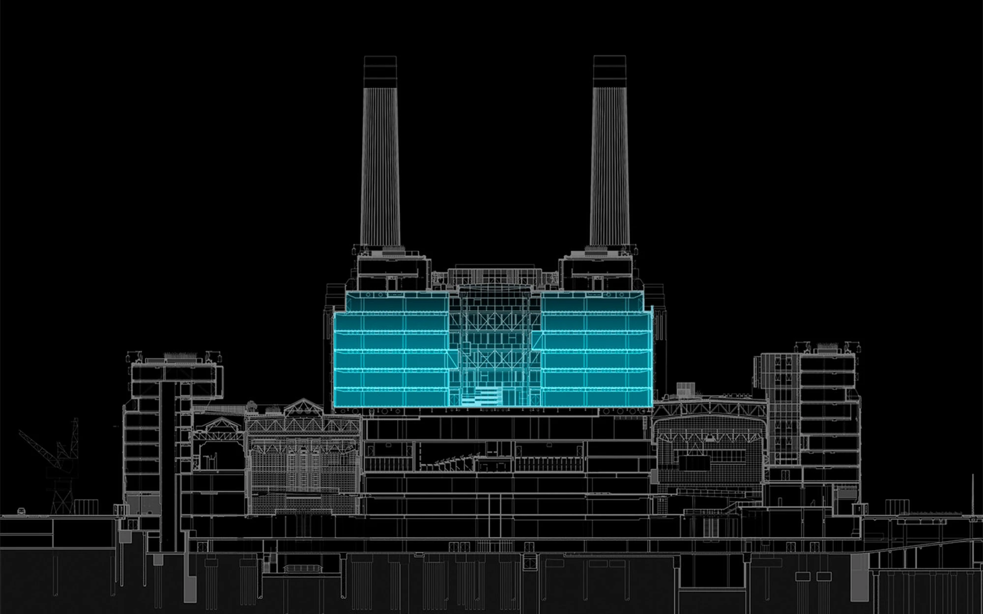 Diagram showing the office section