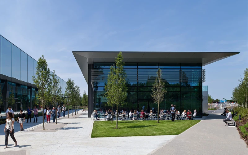 Exterior building at Dyson R&D