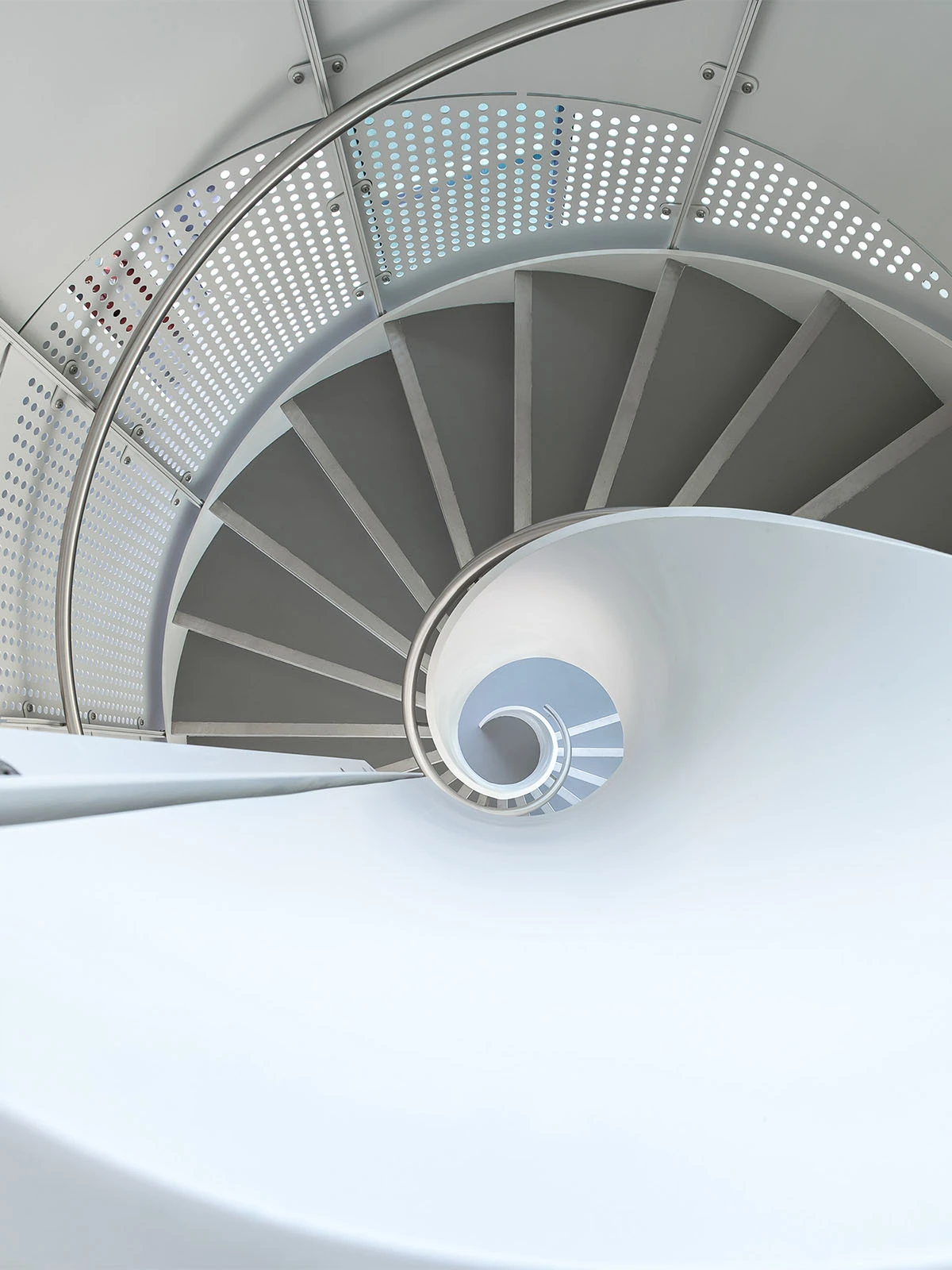 Internal spiral staircase at Dyson R&D
