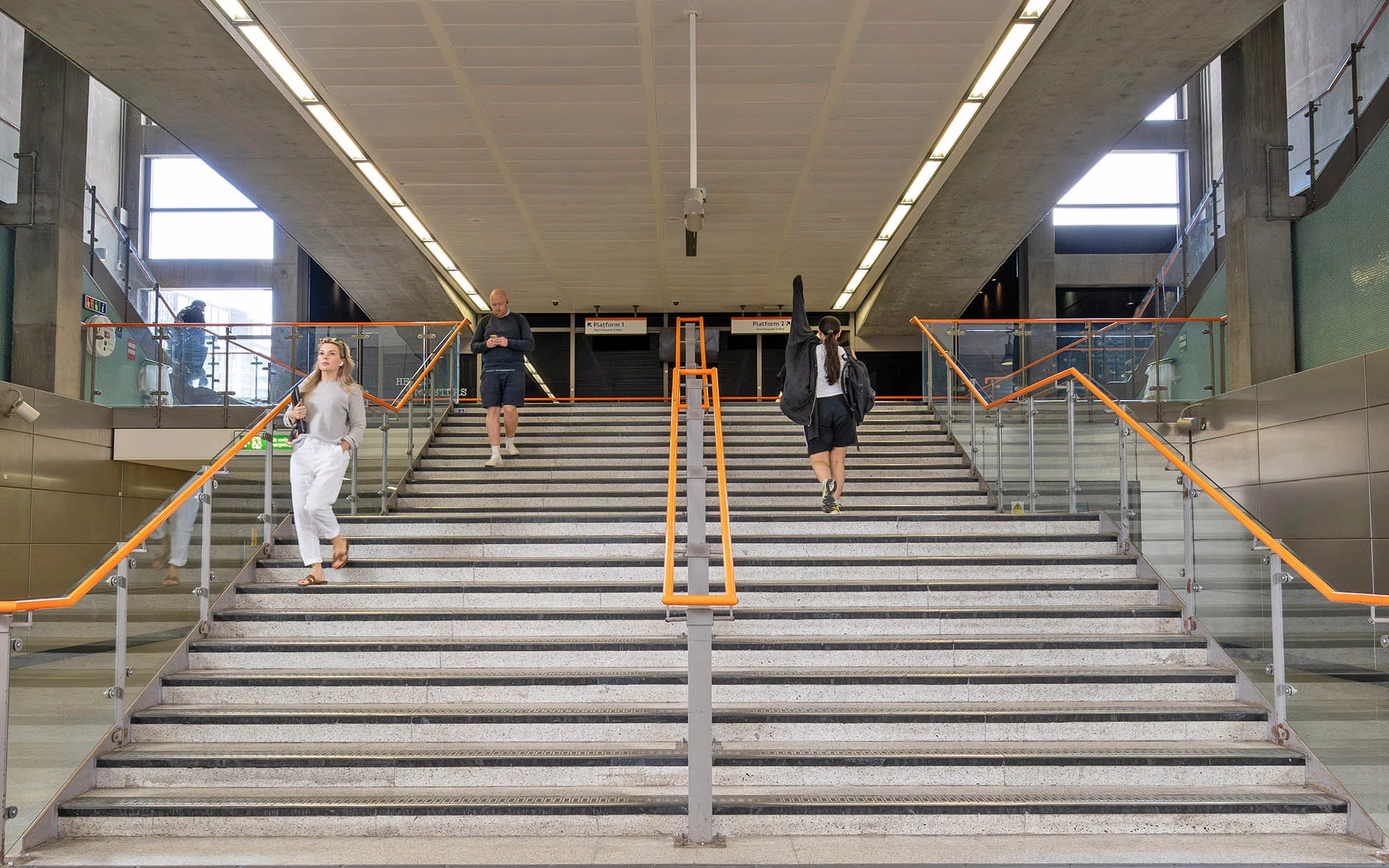 Interior stairs of East London Line Station