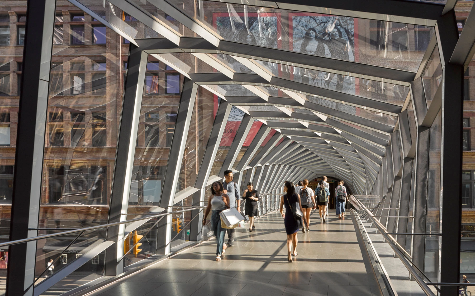 Interior of the eaton centre bridge