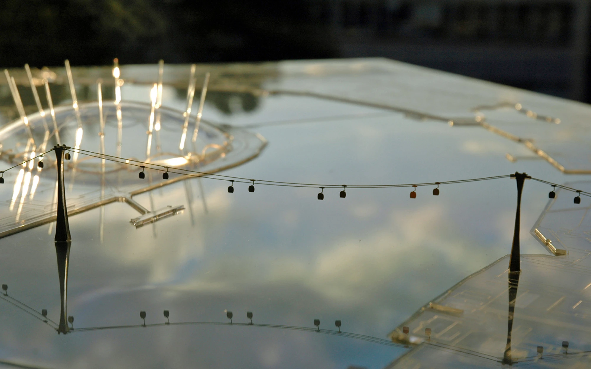 Model of Emirates Air Lines Cable Cars