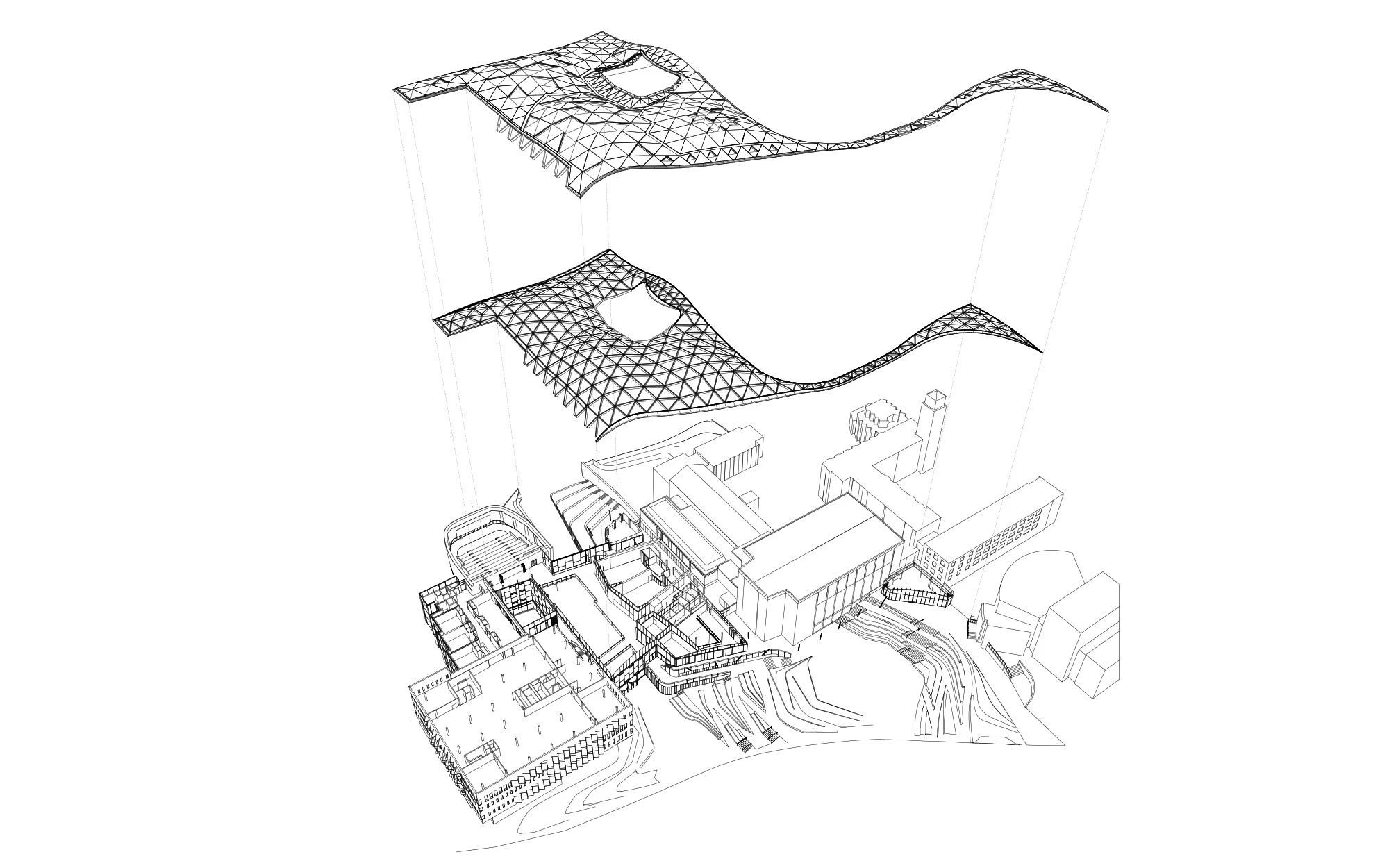 Diagram of the Forum at the Exeter University