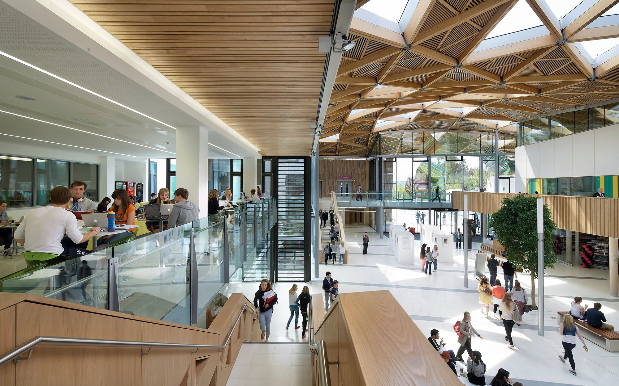 Interior of the Forum at the Exeter University