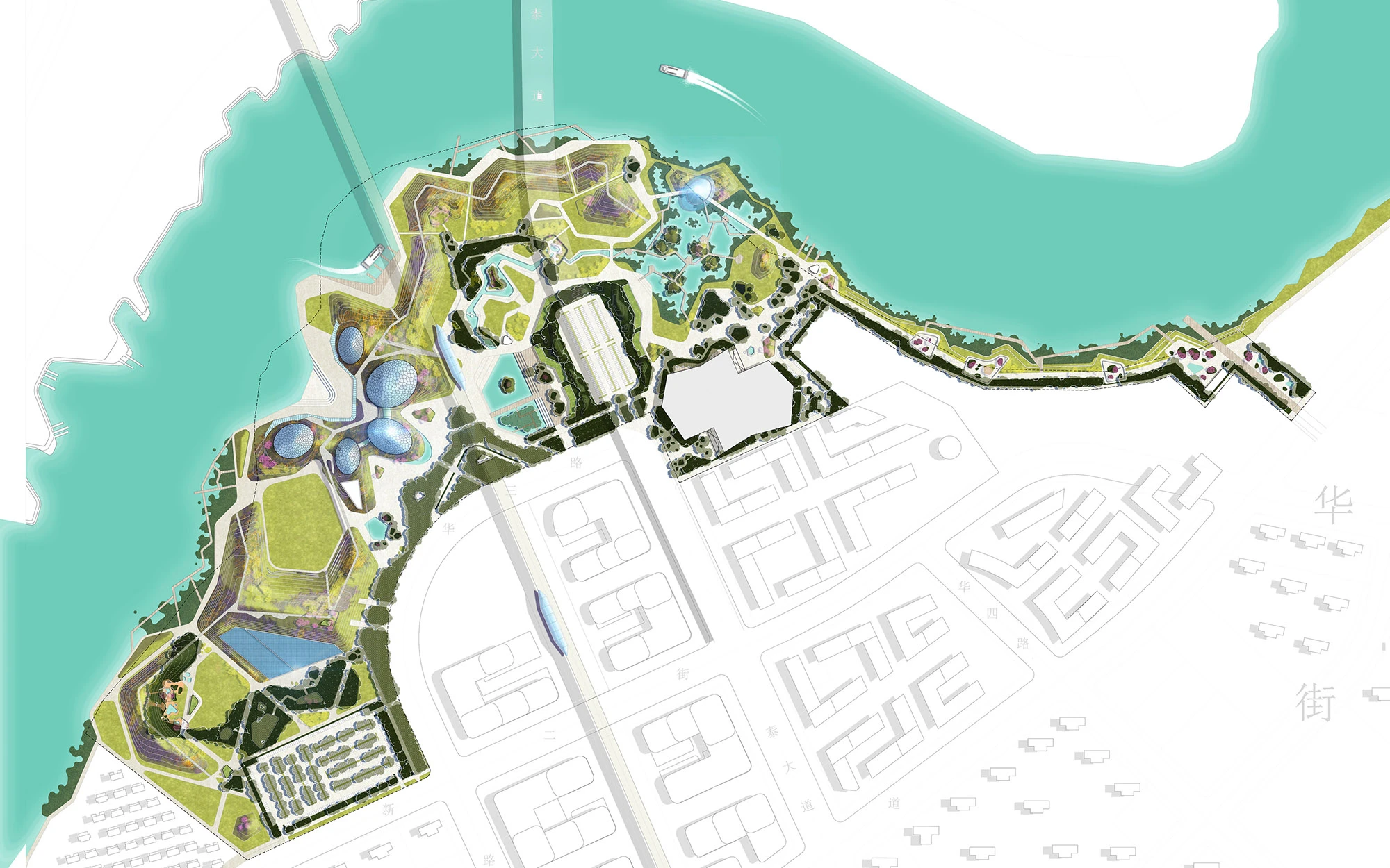 Masterplan drawing of Friendship Park