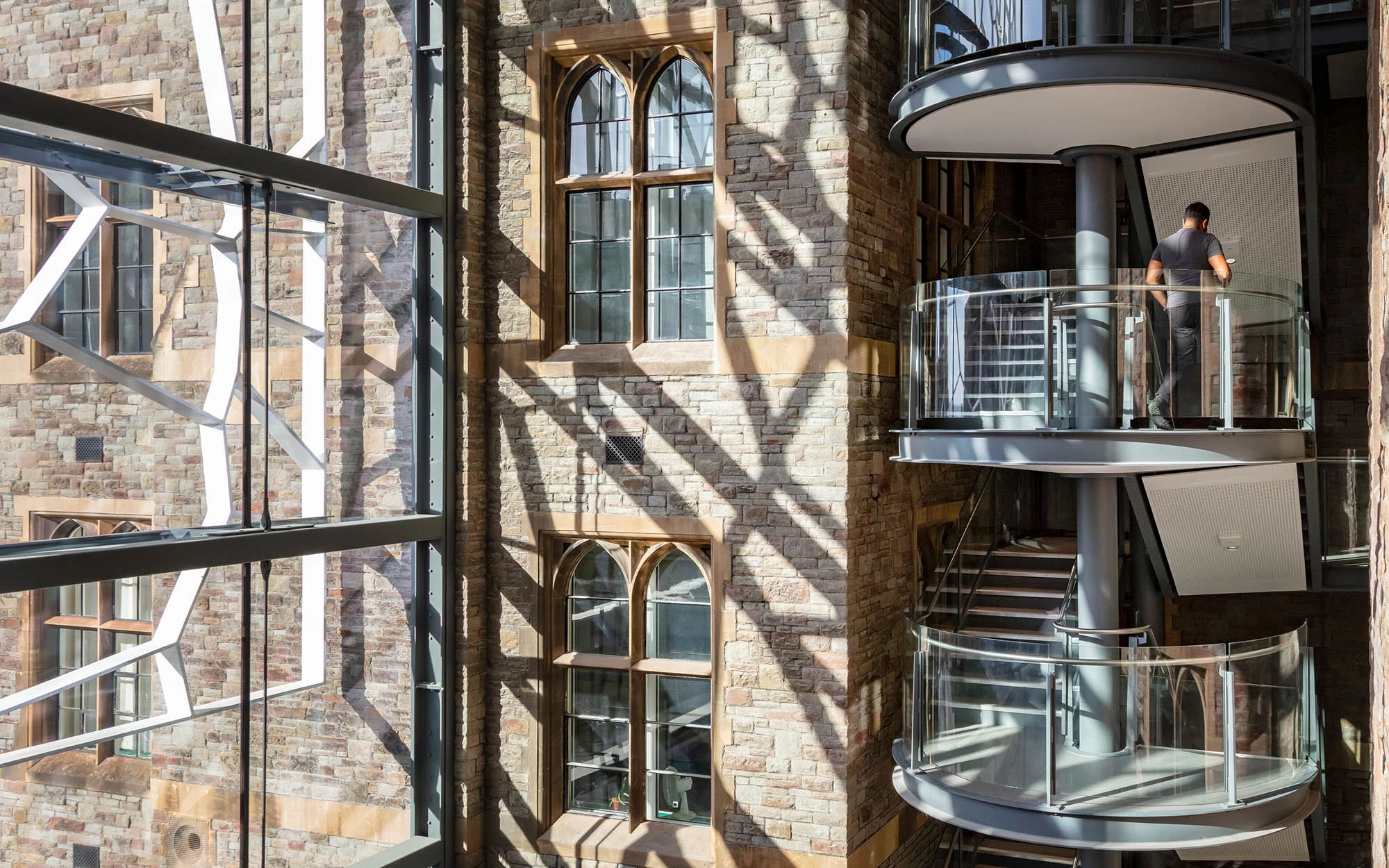 Interior staircase at Bristol Fry