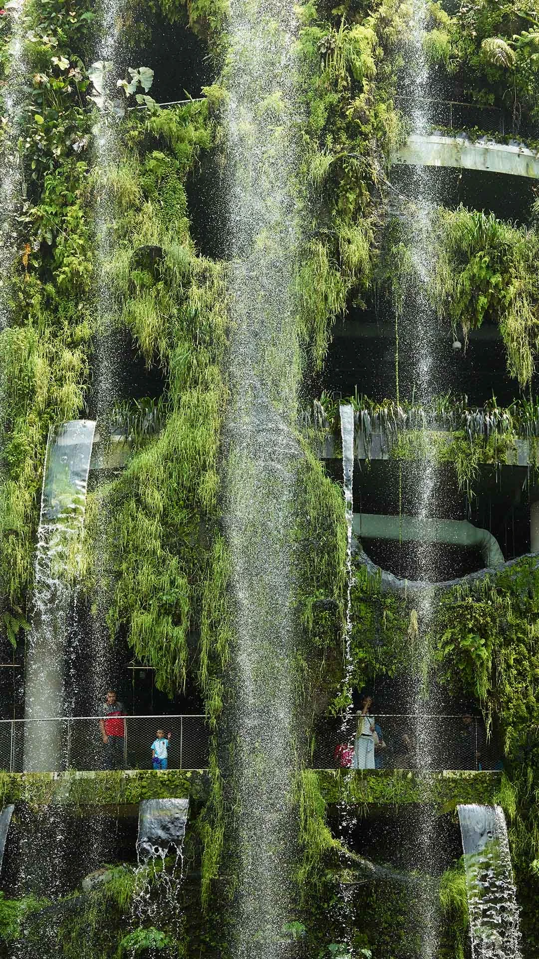 Waterfalls at Gardens by the Bay