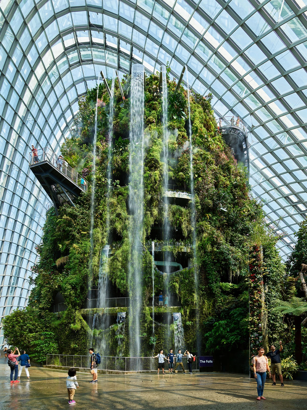 Waterfall at Gardens by the Bay