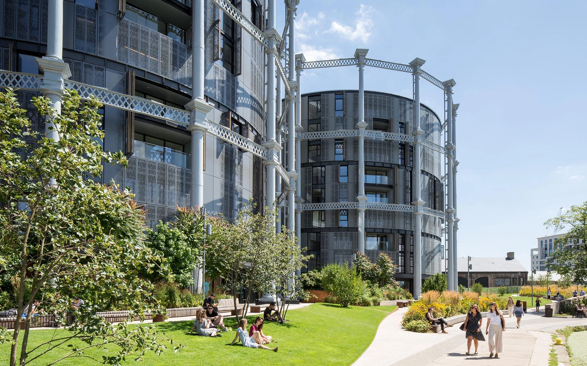 Exterior of gasholders