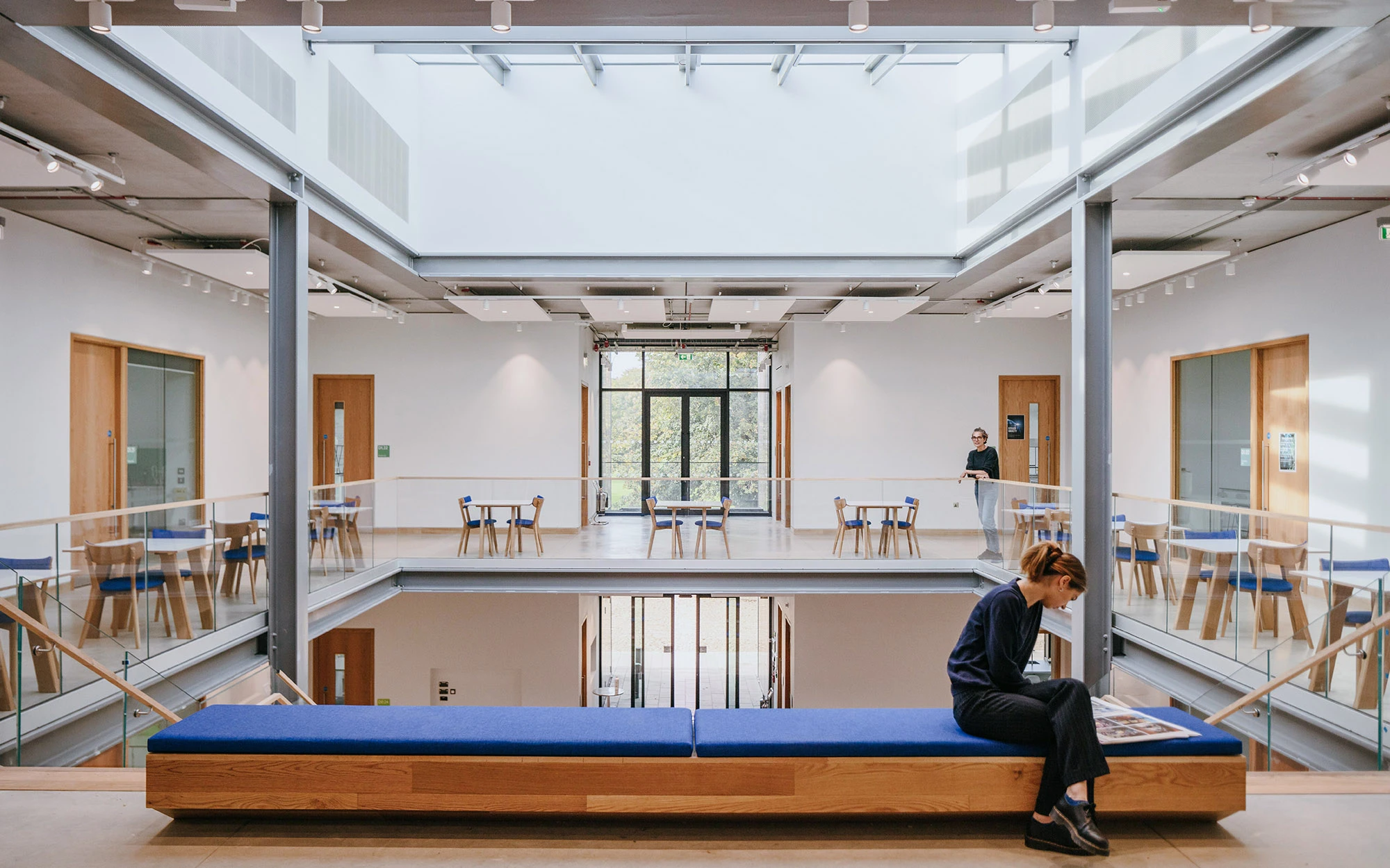 atrium in Dyson Building at Gresham's School