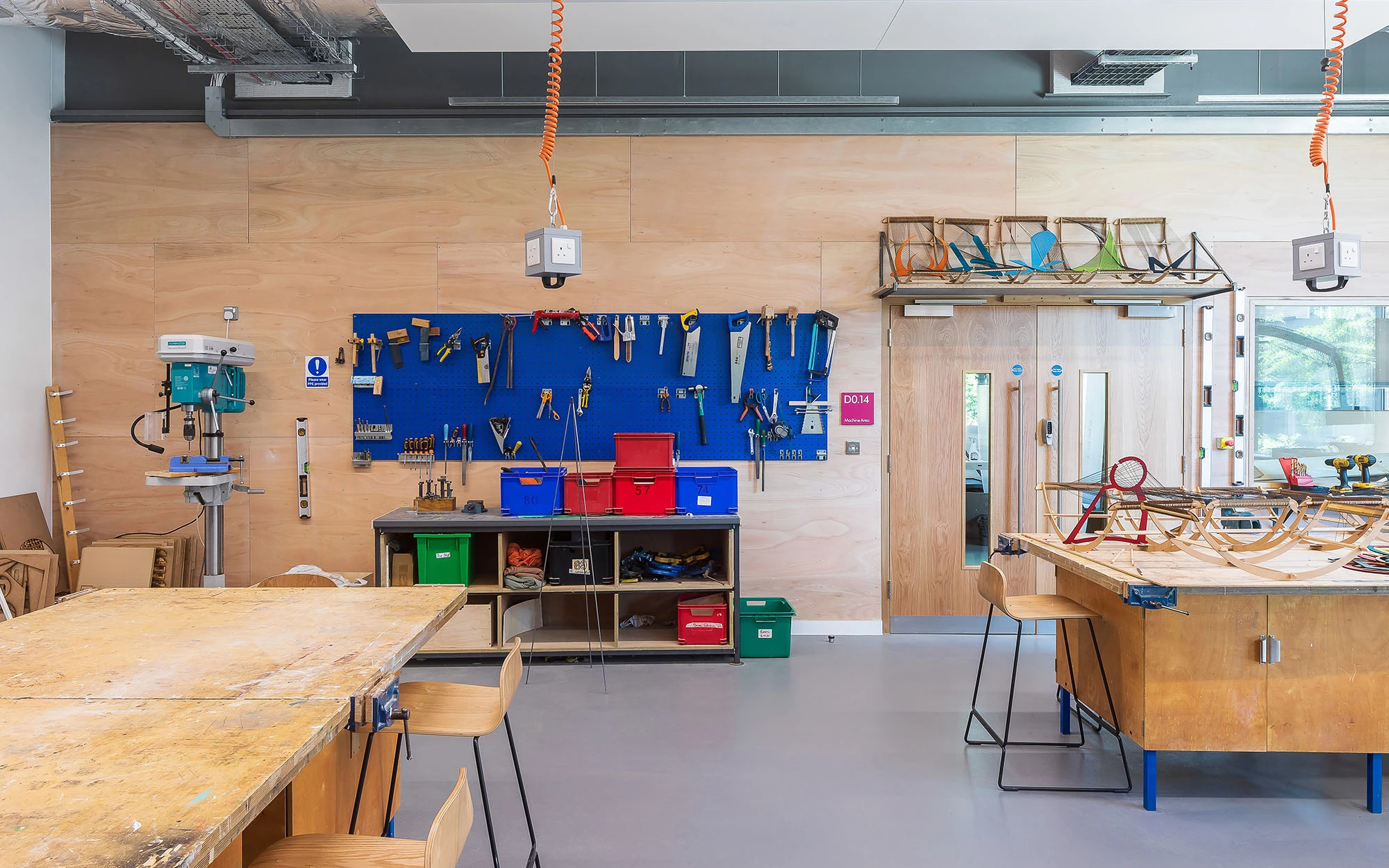 Classroom interior at the Dyson Building at Gresham's School