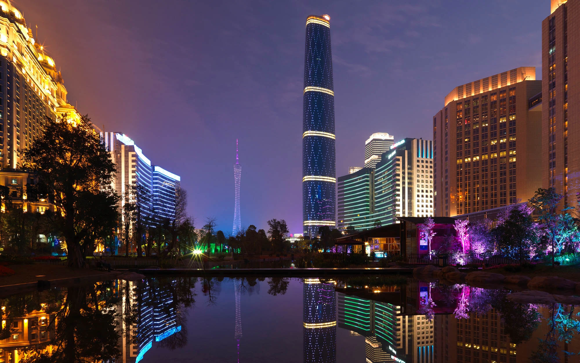 Exterior of Guangzhou International Finance Centre