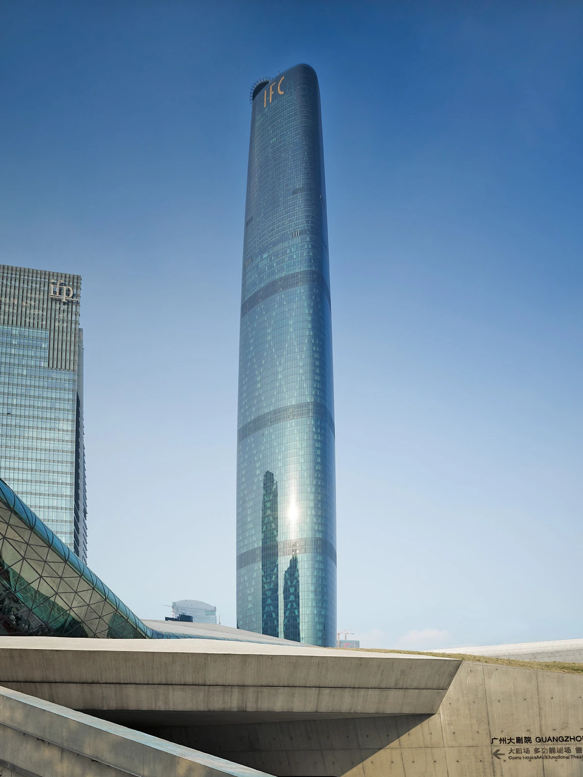 Exterior of Guangzhou International Finance Centre
