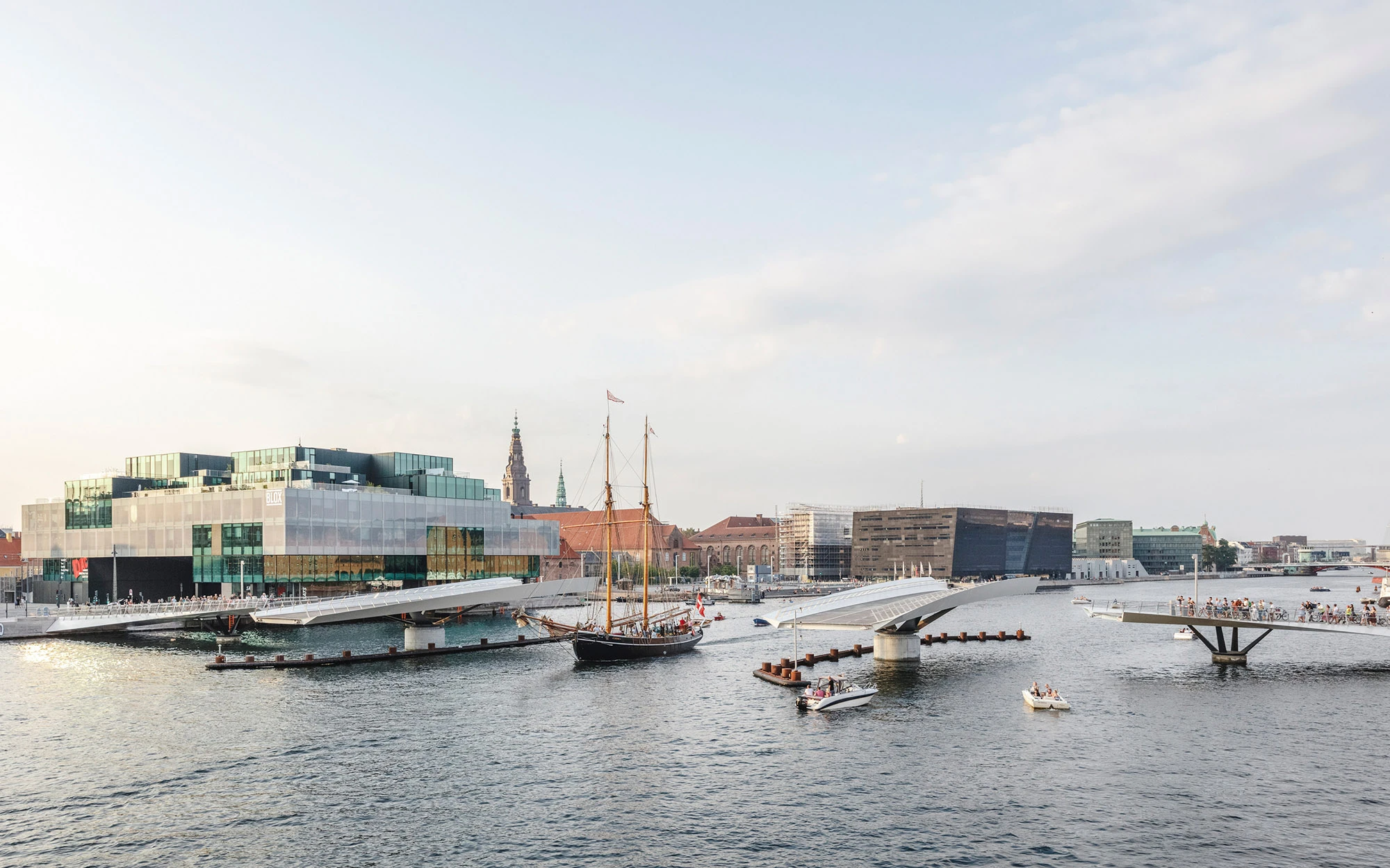 The Lille Langebro Bridge opening