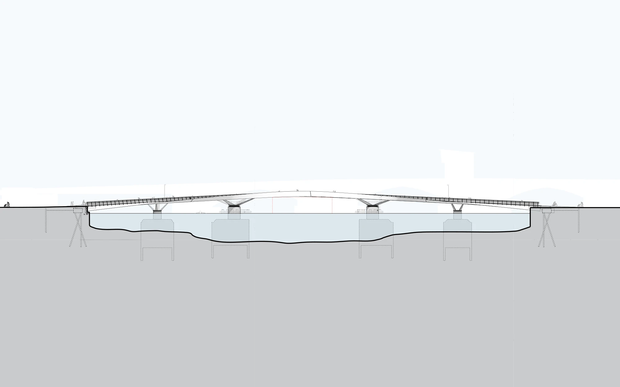 Diagram of Lille Langebro Bridge