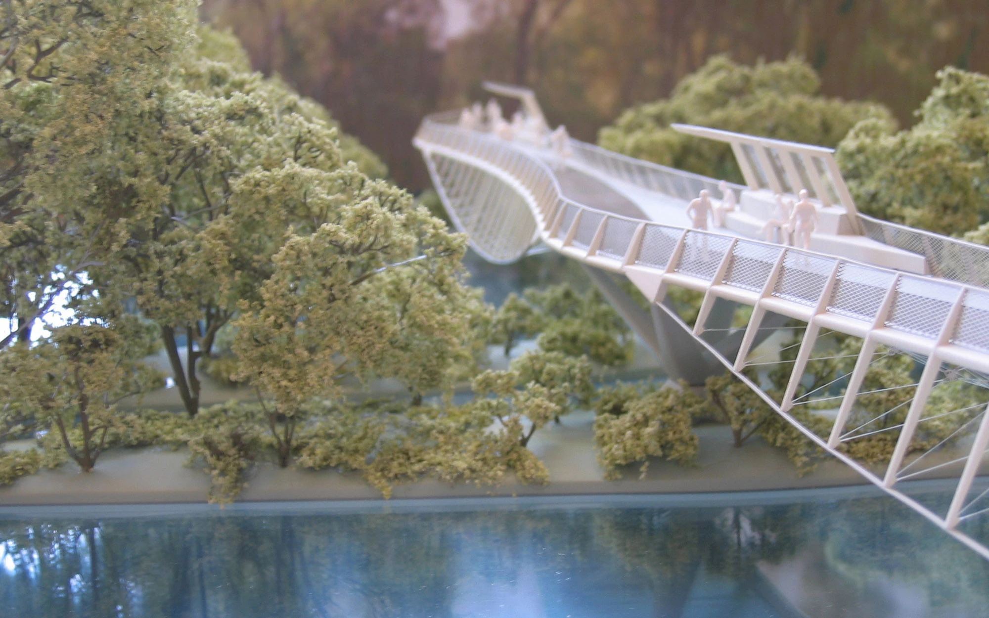 Architectural model of Limerick Bridge