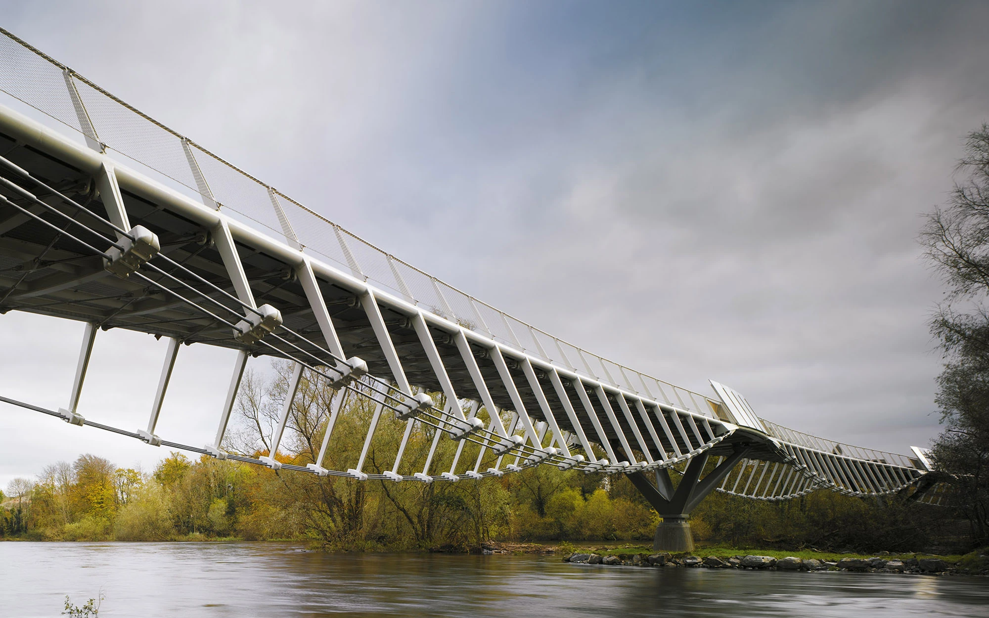 View from below of the Limerick Bridge