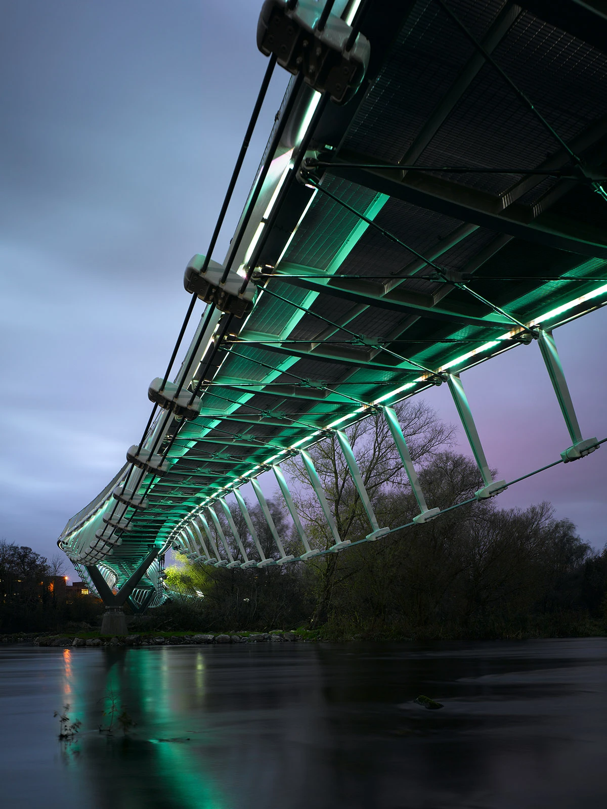 View from below of the Limerick Bridge