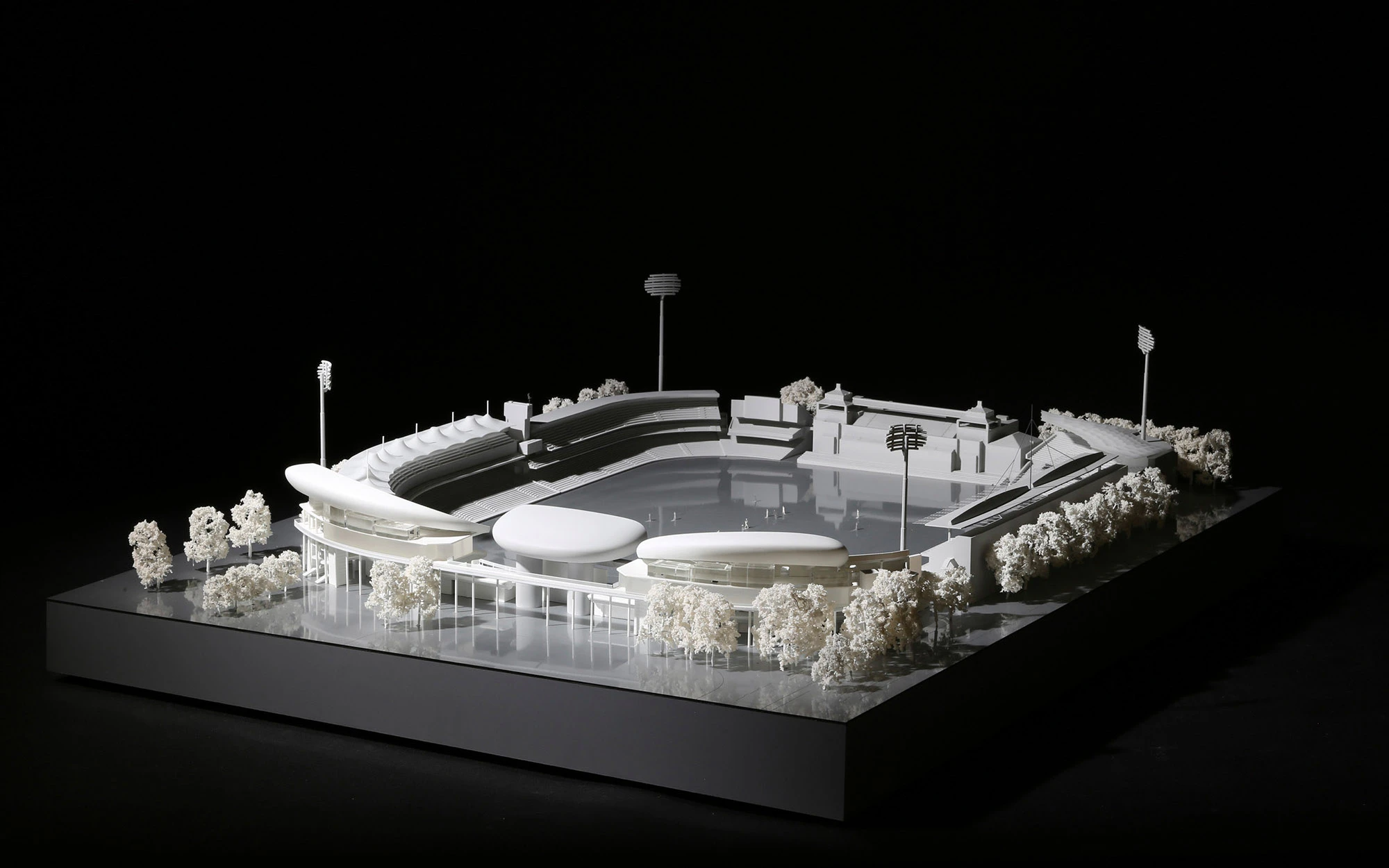 Architectural model of the Compton and Edrich stands at Lord's Cricket Ground