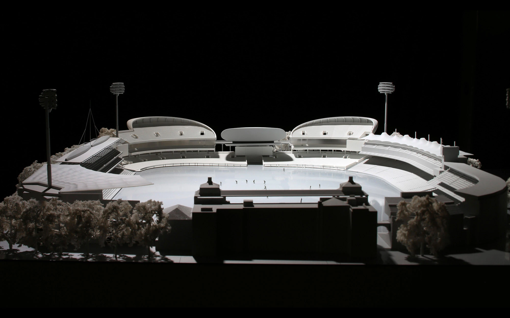 Architectural model of the Compton and Edrich stands at Lord's Cricket Ground