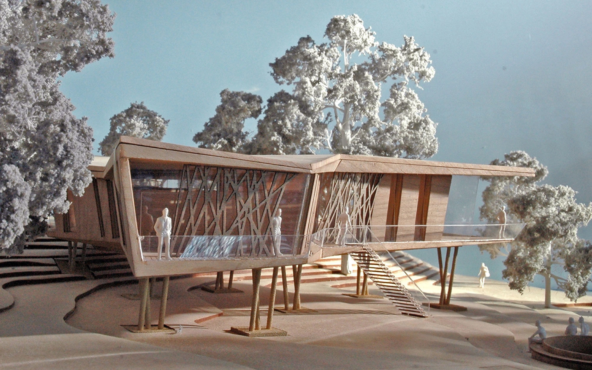 Architectural model of the Maggie Centre Oxford