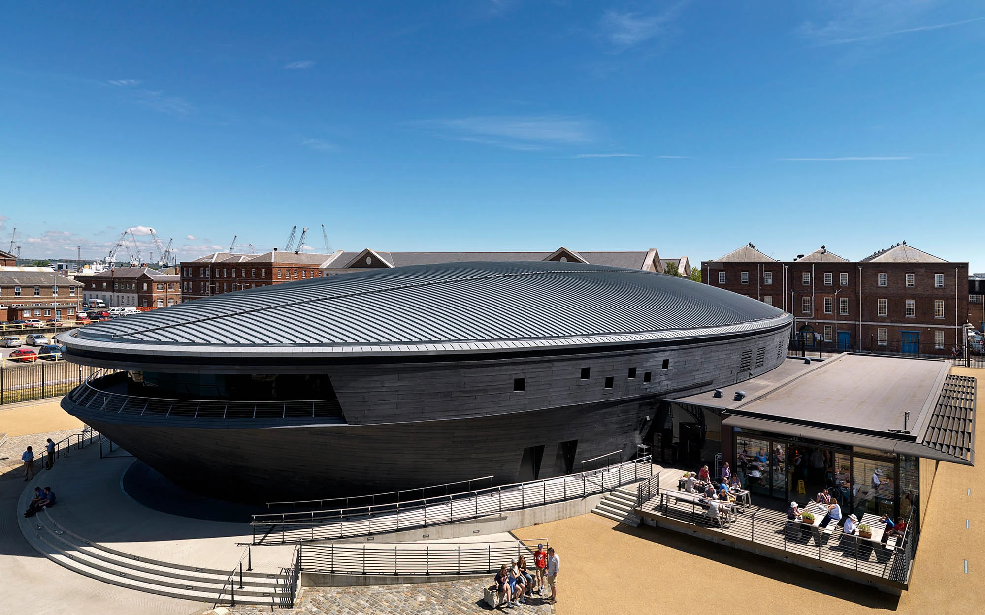 Exterior of Mary Rose Museum