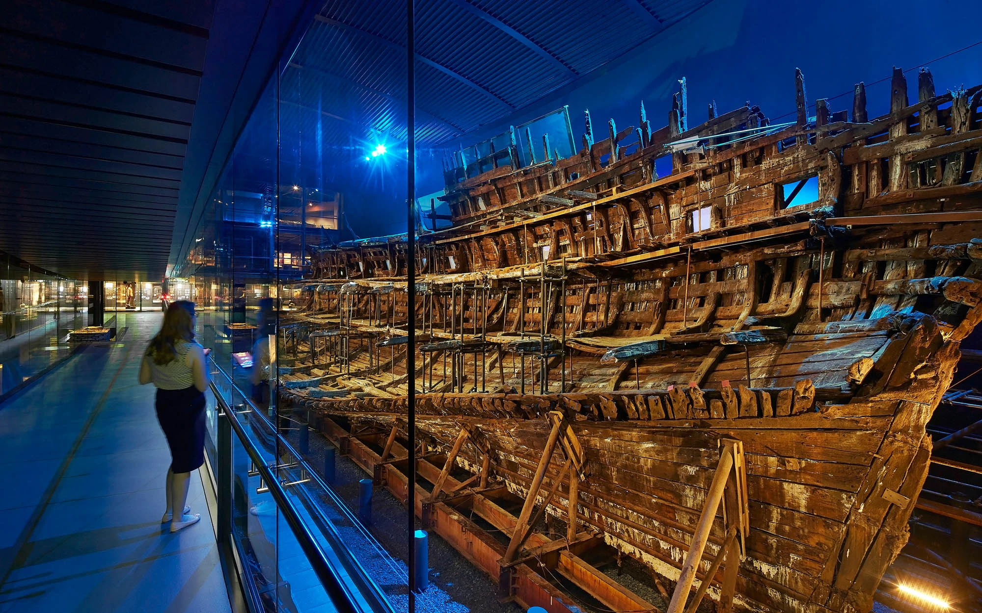 Interior of Mary Rose Museum