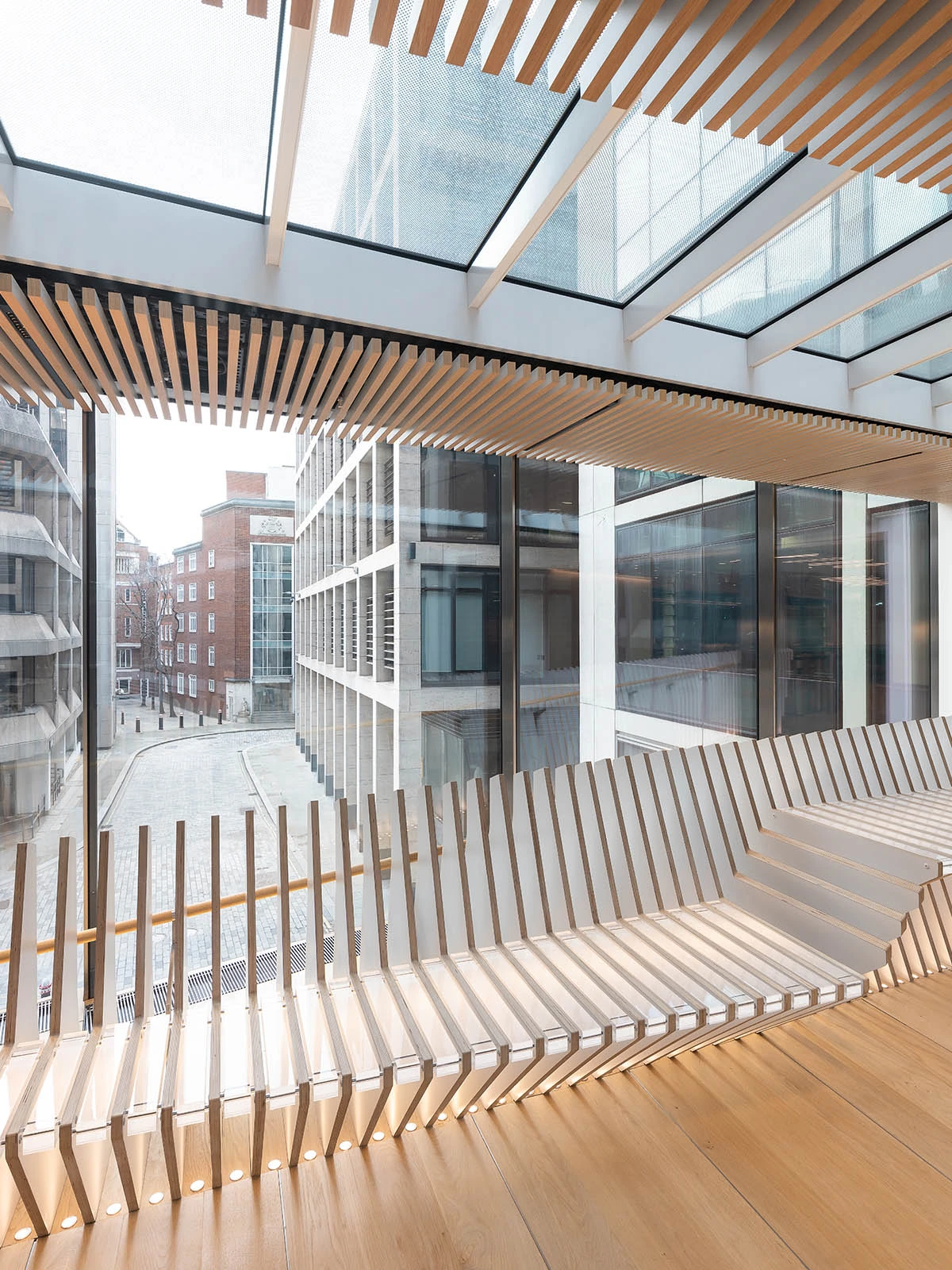 Interior of New Street Square Bridges