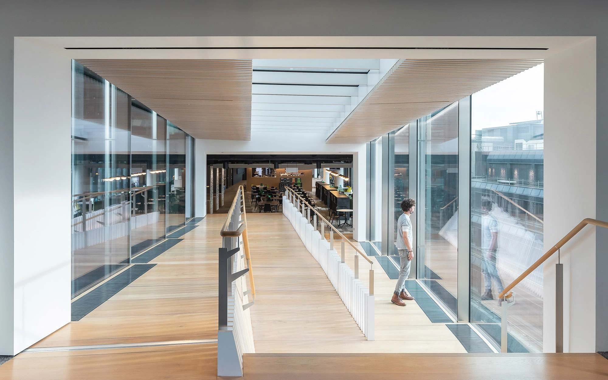 Interior of New Street Square Bridges