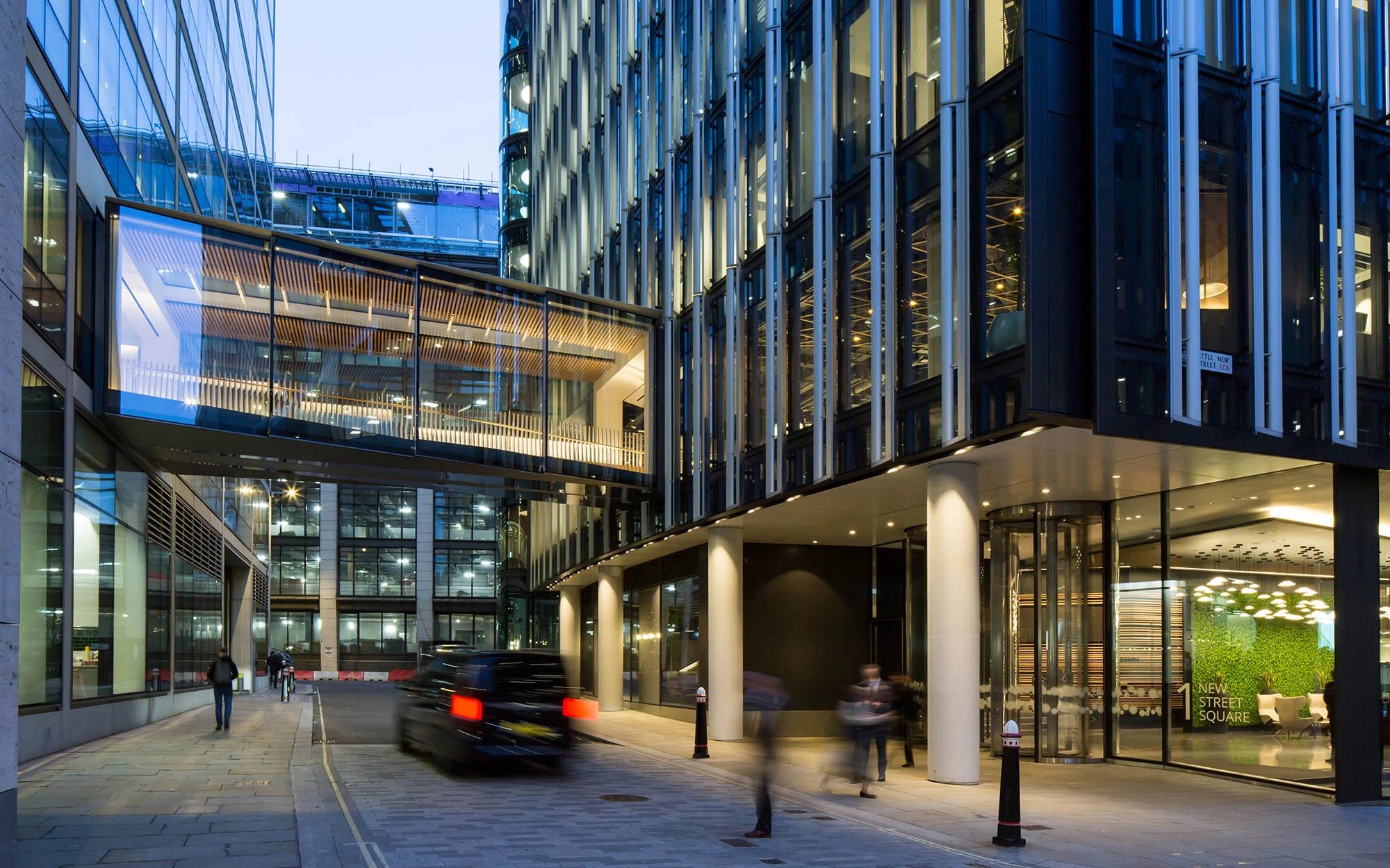 Exterior of New Street Square Bridges