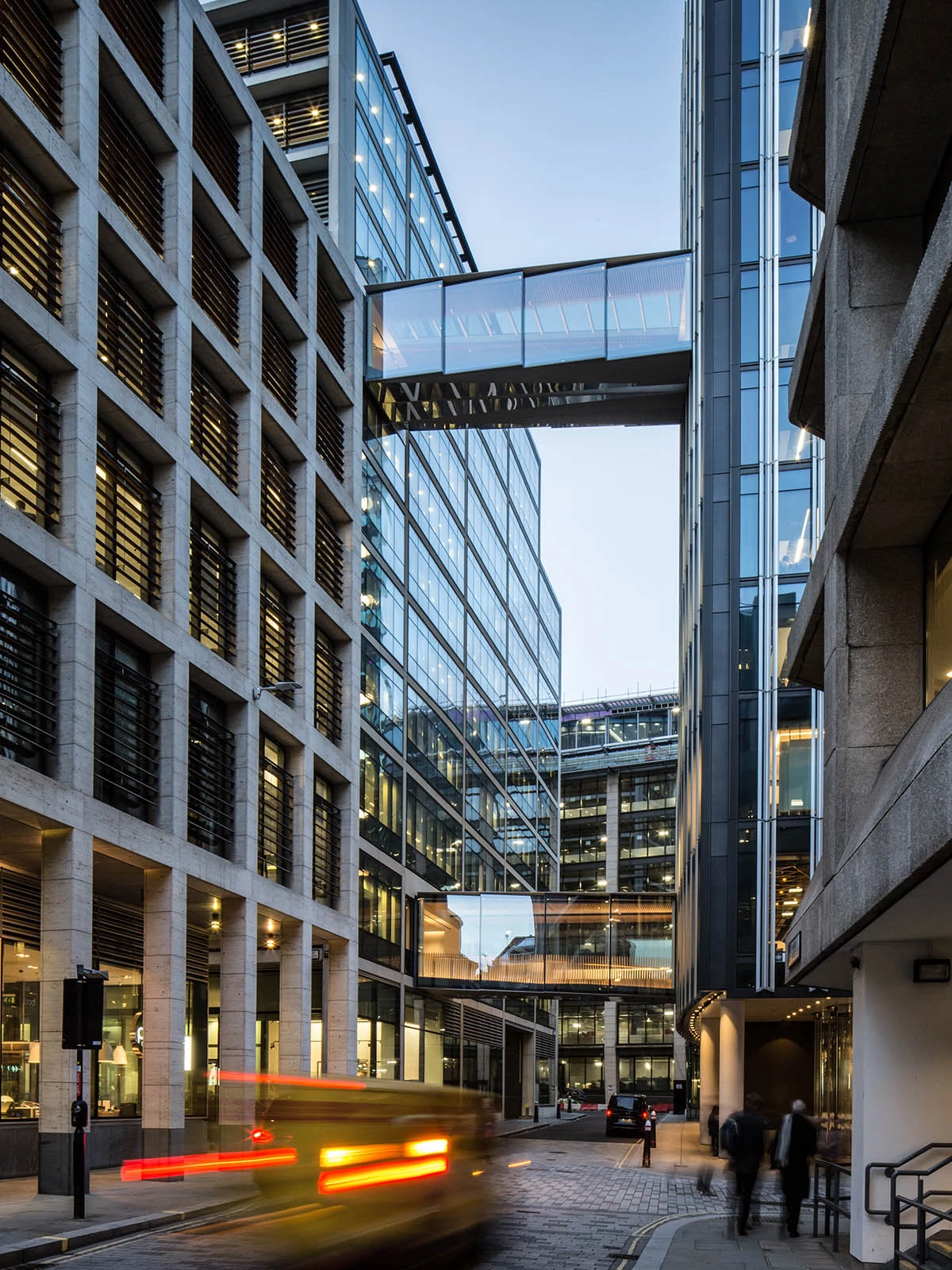 Exterior of New Street Square Bridges