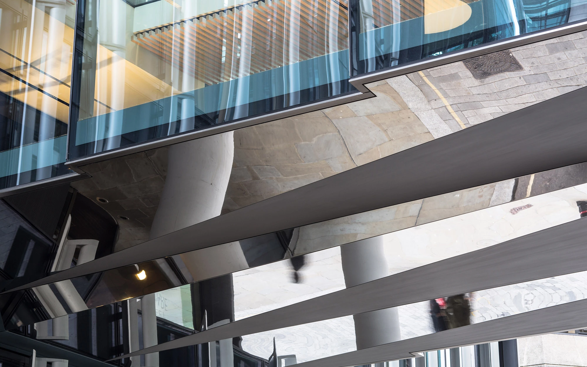 View under New Street Square Bridges
