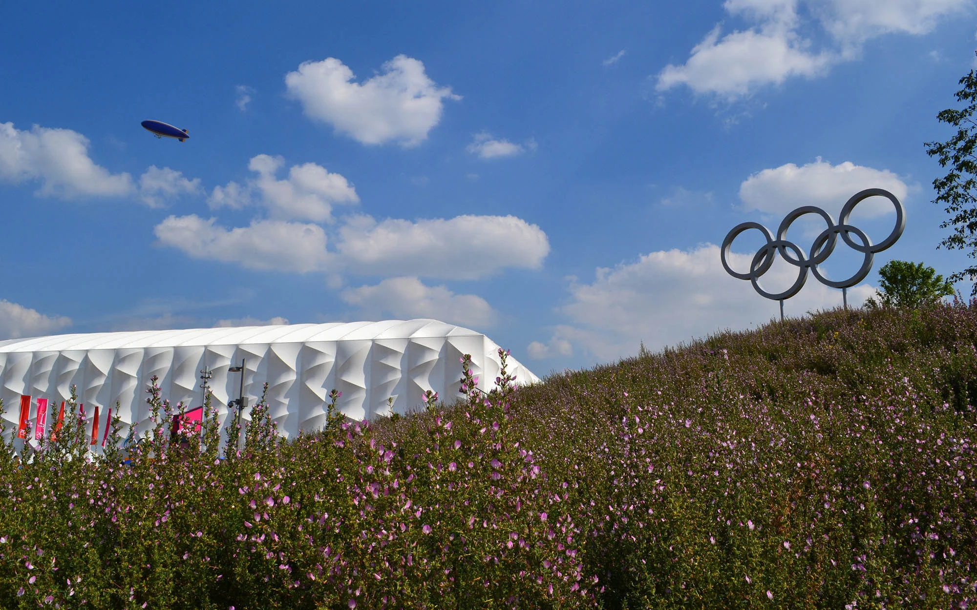Exterior of the Olympic Basketball Arena