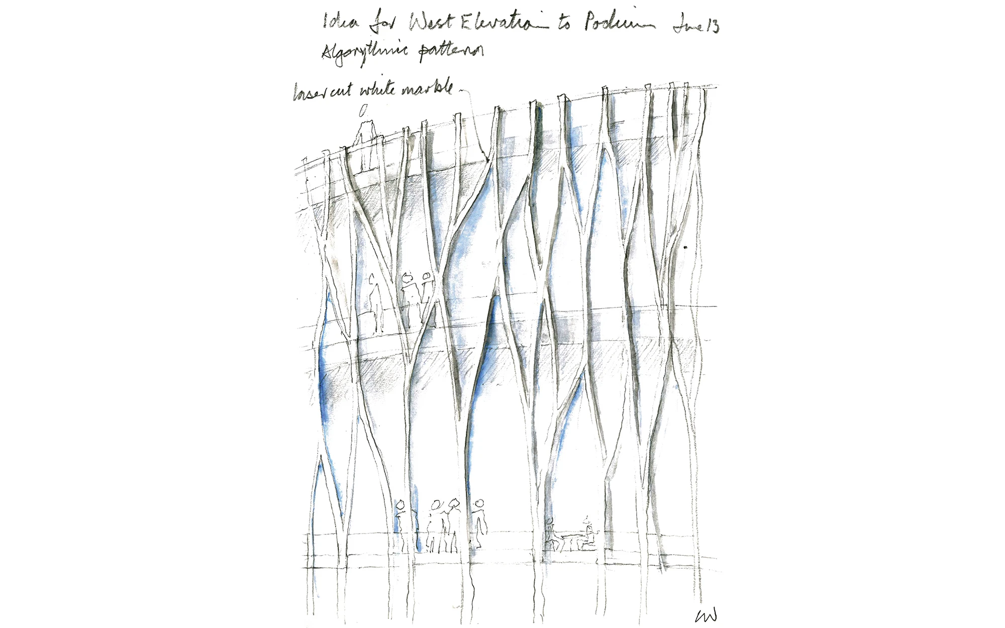Concept sketch of One Barangaroo
