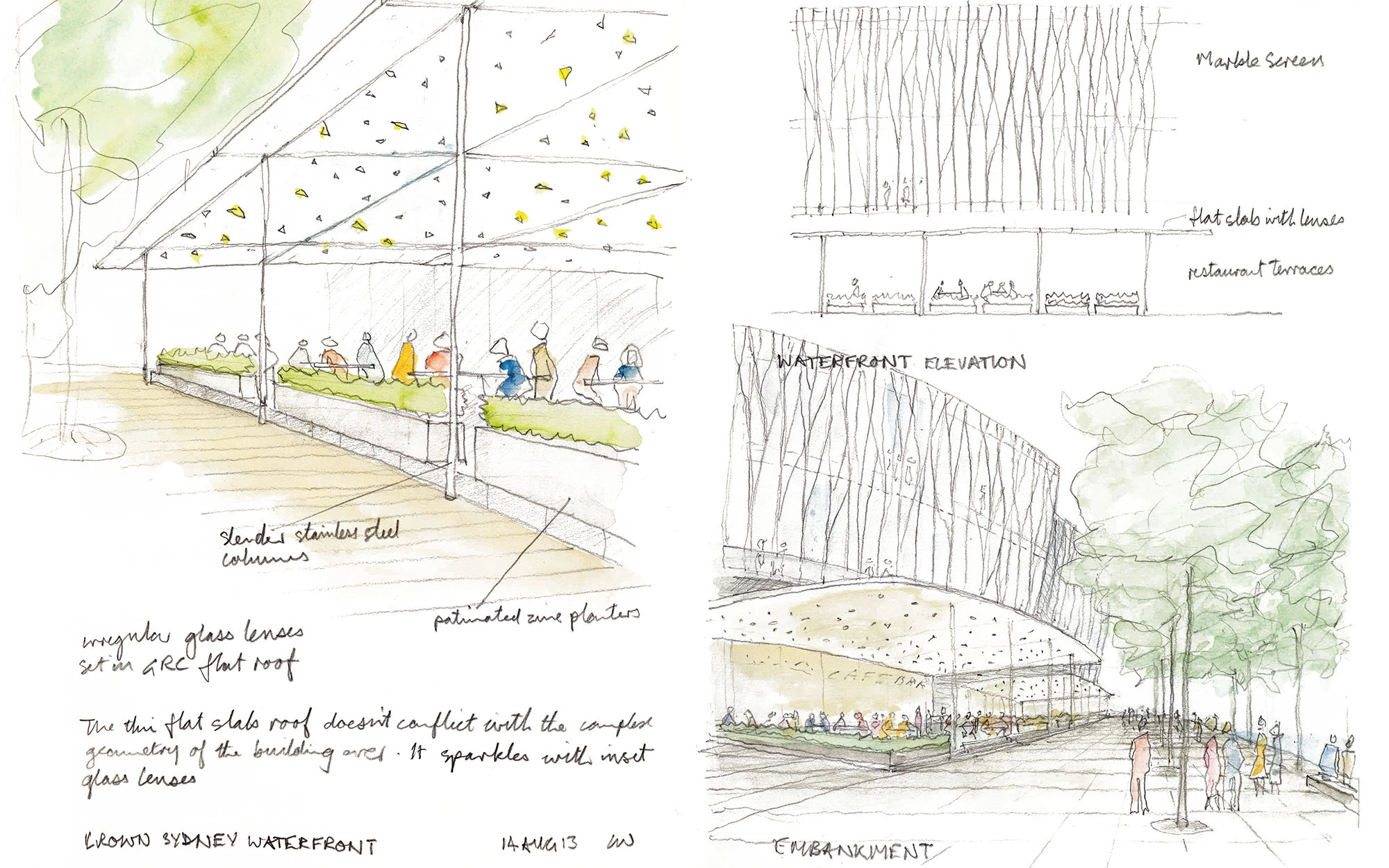 Concept sketch of One Barangaroo