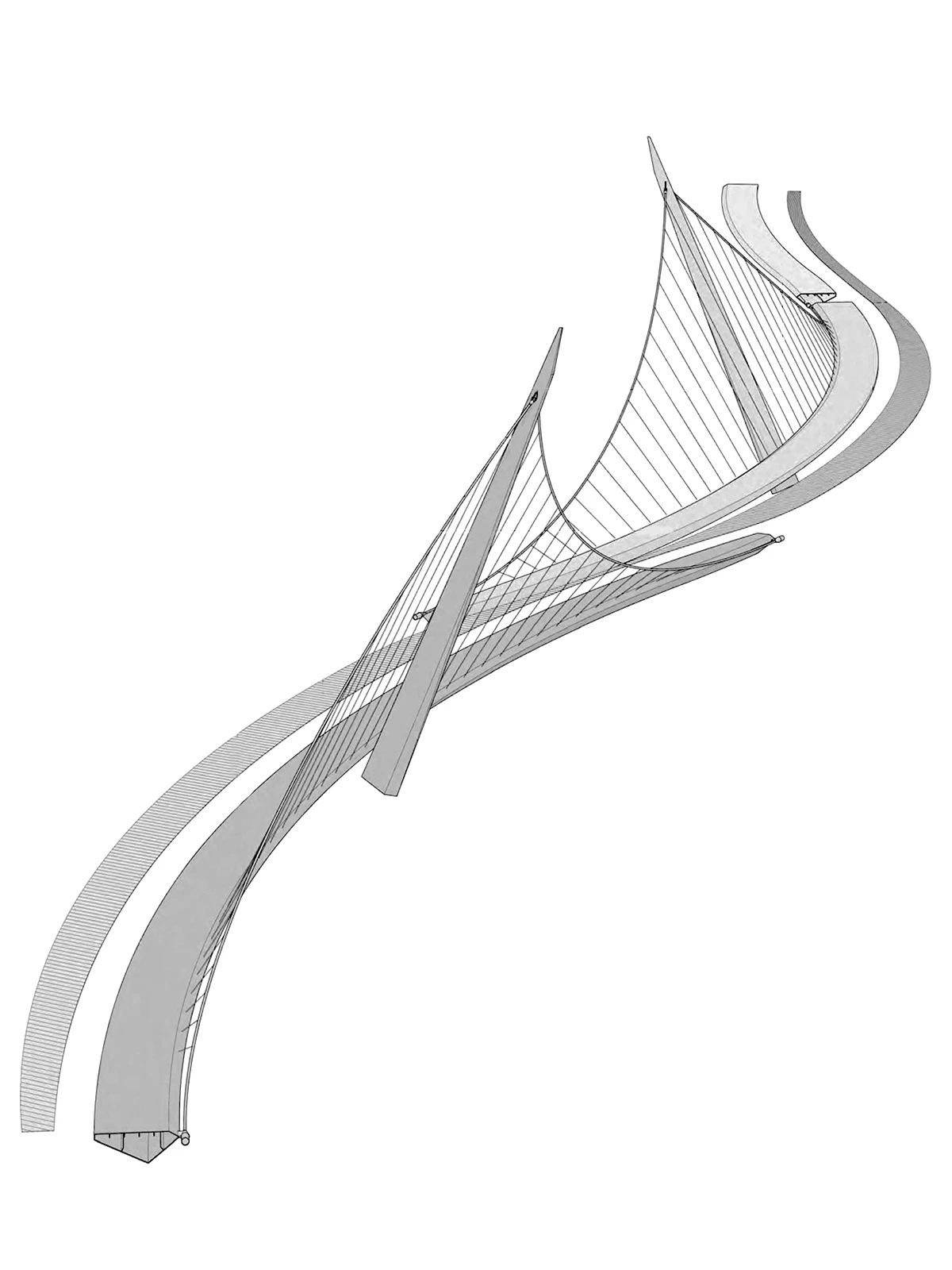 Diagram of the Peace Bridge