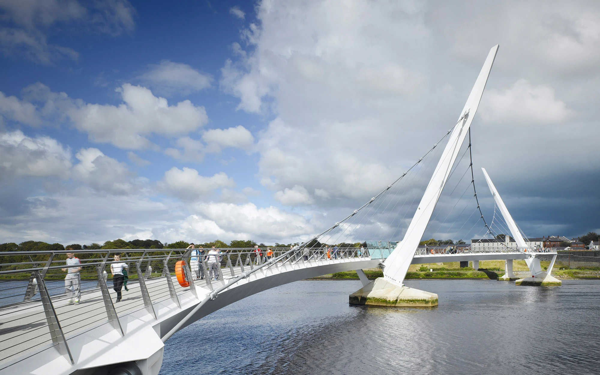 Exterior of the Peace Bridge