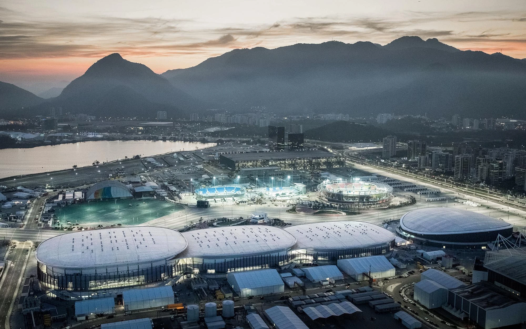 Aerial of the Rio Olympics